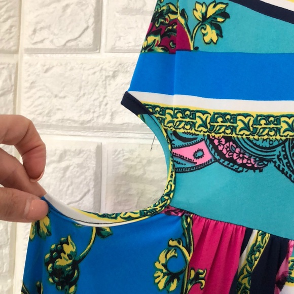 Love-T‎ keyhole waist colorful maxi dress - Picture 3 of 7